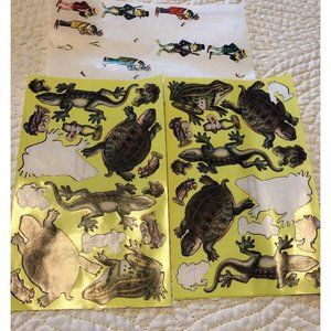 FROGS TURTLES AND MORE THE GIFTED LINE STICKERS LIZARDS AMPHIBIANS PETS Partial